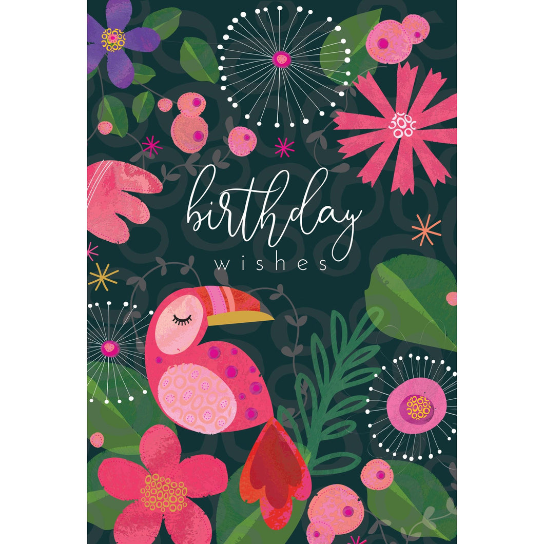 Pink Toucan Birthday Card - Cardmore