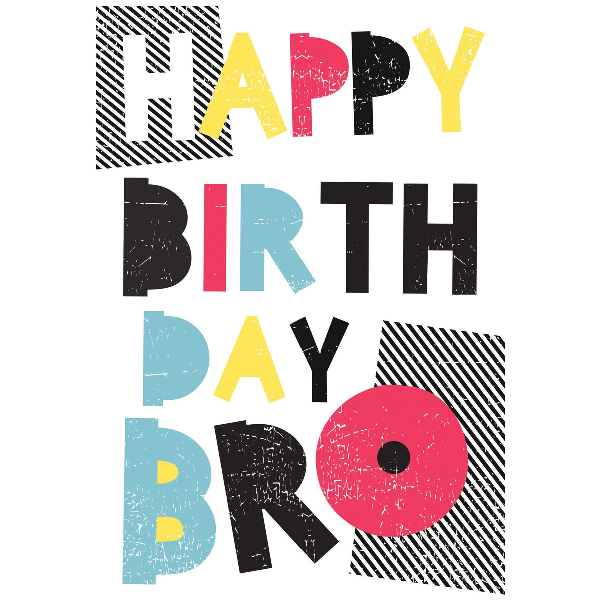 Happy Birthday Bro Brother Birthday Card Pictura USA Greeting Cards