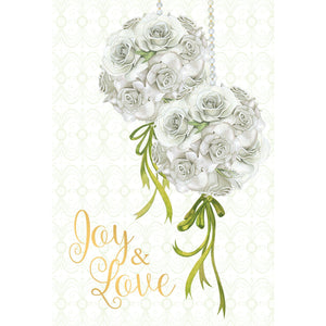 White Rose Ornaments Wedding Cards Sienna's Garden - Cardmore