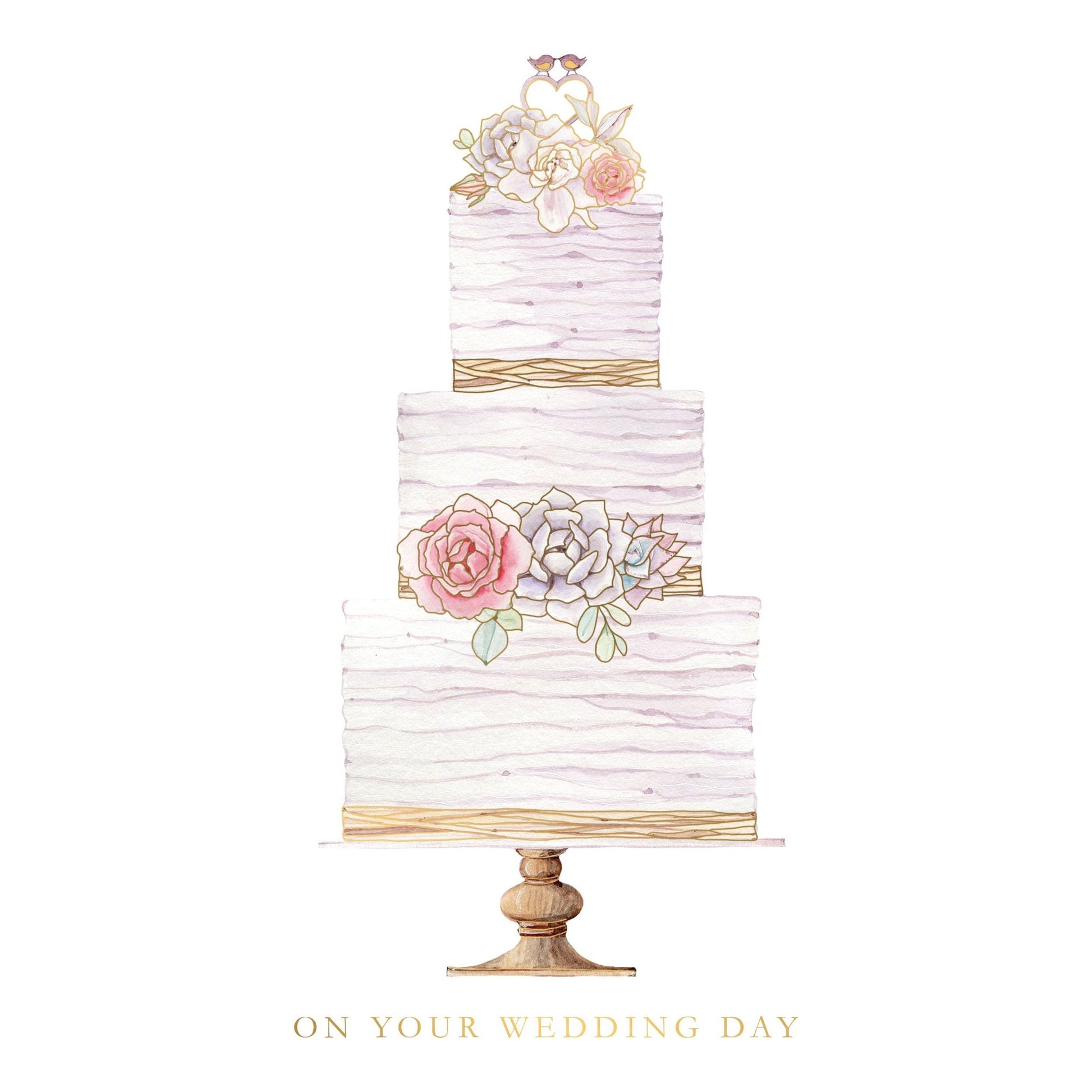 Rustic Wedding Cake Wedding Card - Cardmore