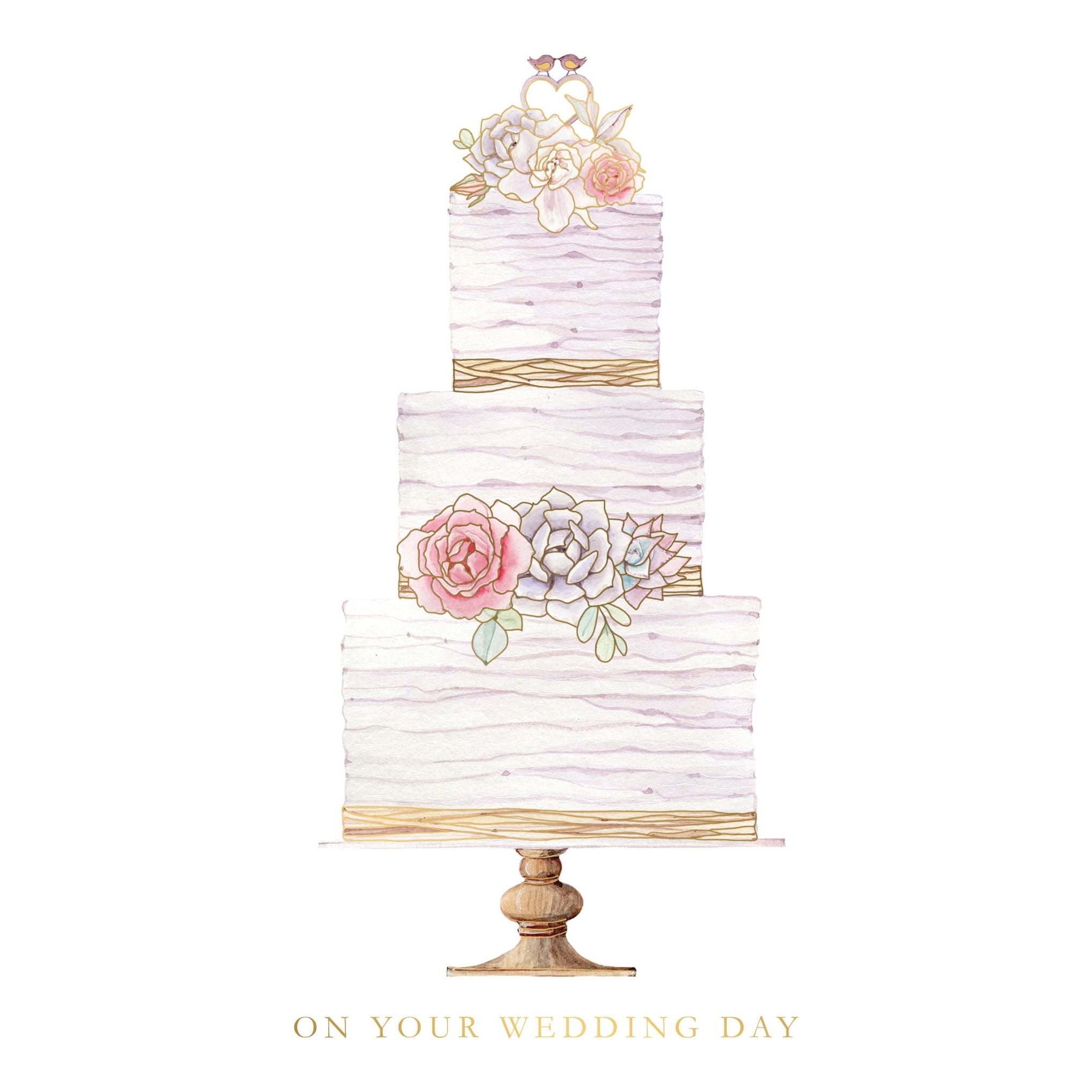 Rustic Wedding Cake Wedding Card - Cardmore