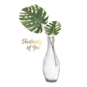 Tall Glass With Stems Thinking Of You Card - Cardmore