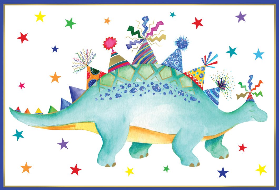 Party Hat Dino Birthday Card - Cardmore
