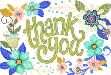 Thank You Flowers Thank You Card - Cardmore