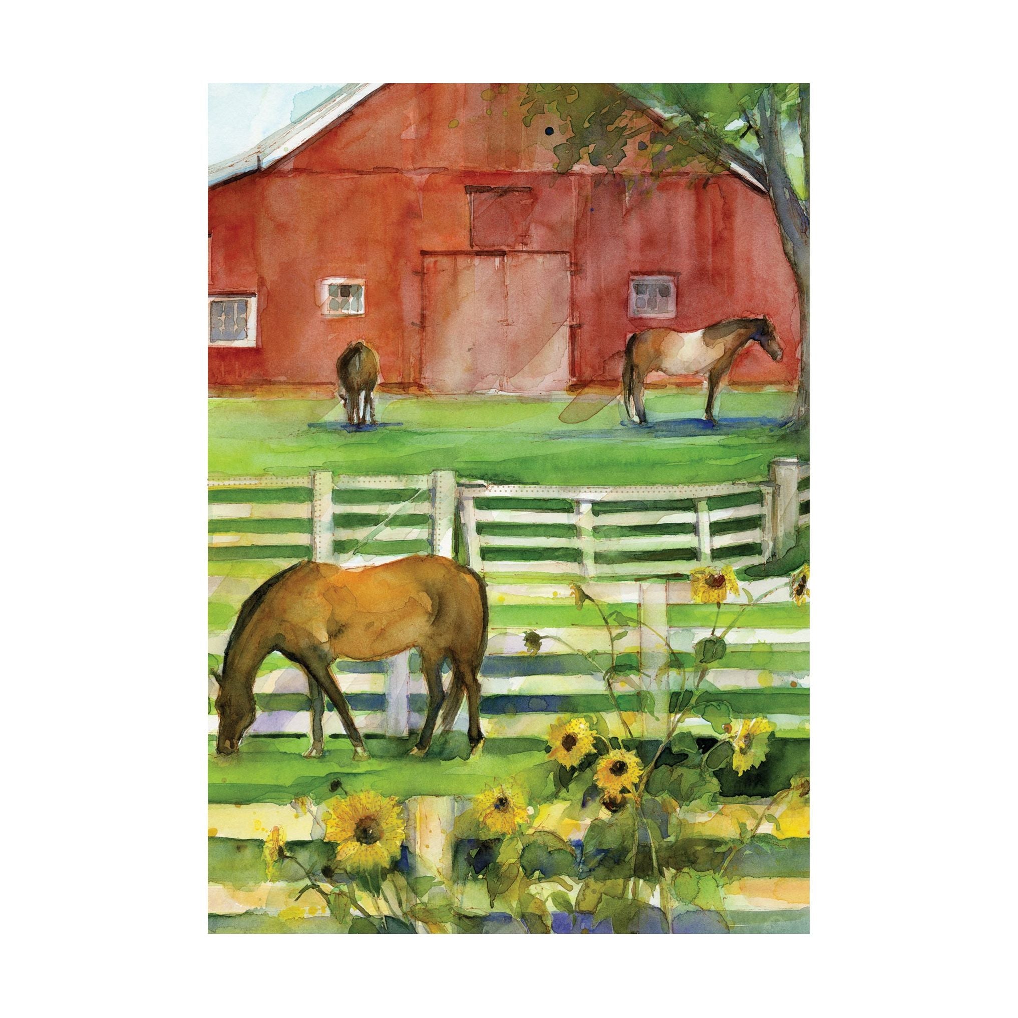 Paddock Barn Blank Notes Card - Cardmore