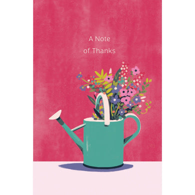 Watering Can Flowers Thank You Card - Cardmore
