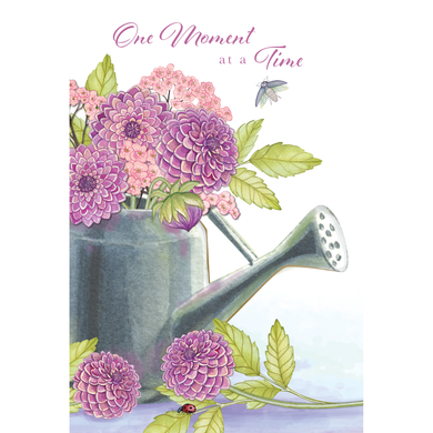 Purple Flowers Get Well Card Sienna's Garden - Cardmore