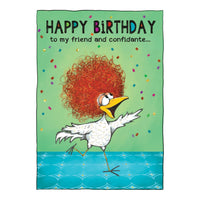 Friend & Confidante Funny Birthday Card Irma - Cardmore