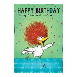 Friend & Confidante Funny Birthday Card Irma - Cardmore