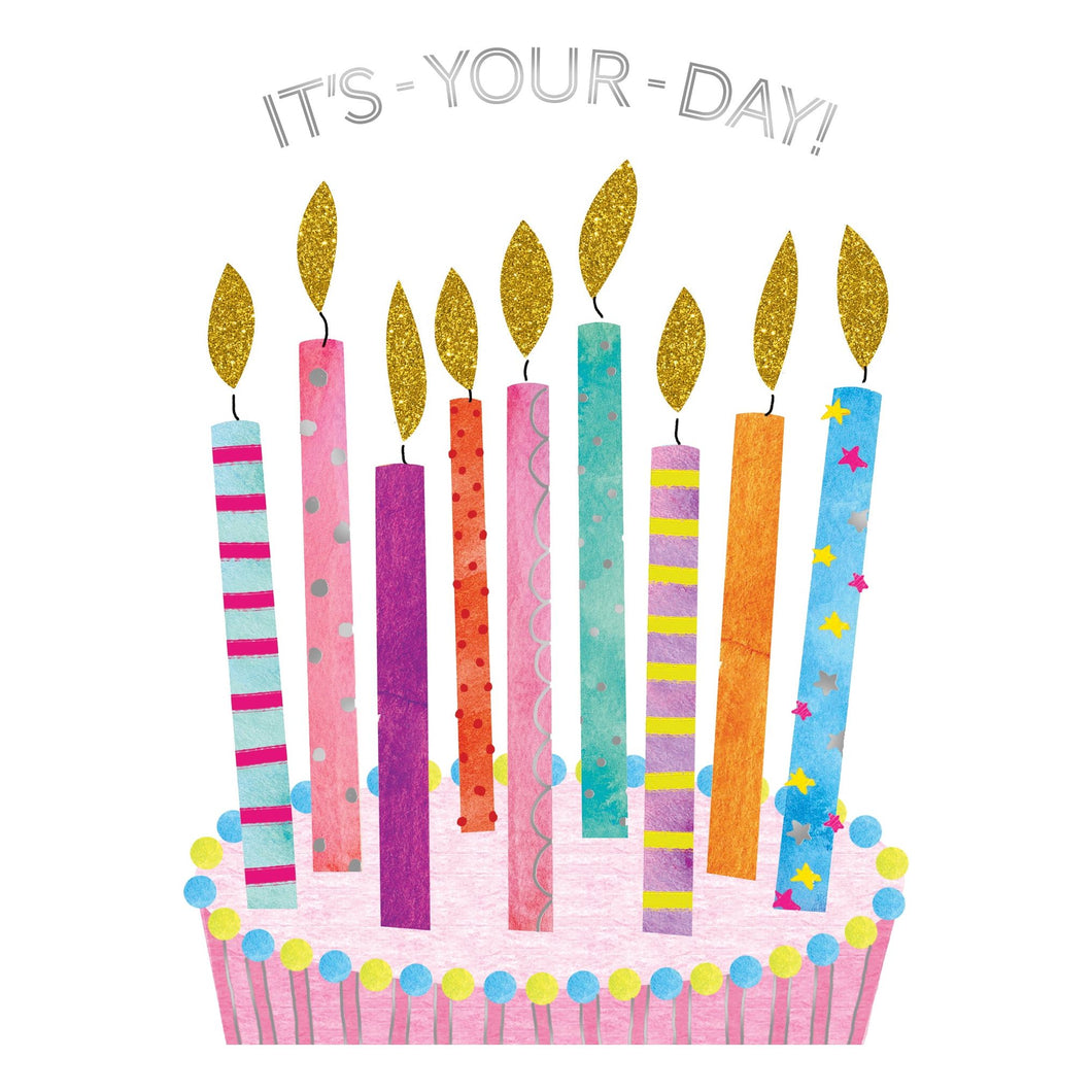 Row of Candles Birthday Card - Cardmore