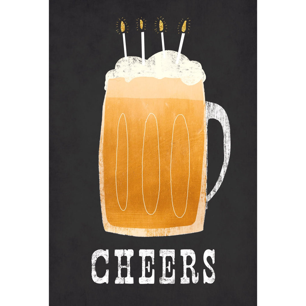 Beer Cheers Birthday Card - Cardmore