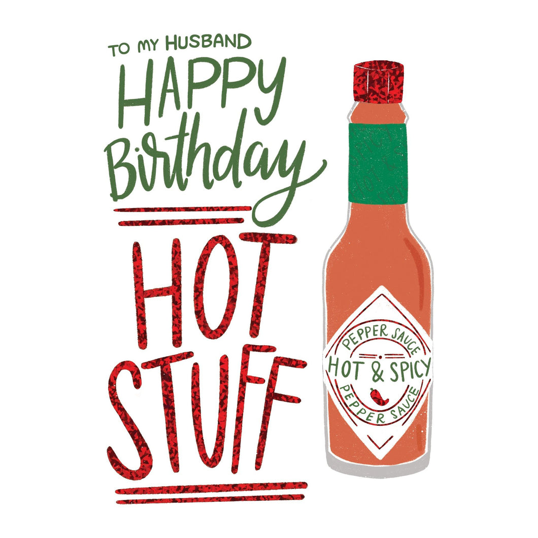 Hot Stuff Birthday Husband Card - Cardmore