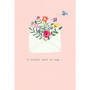 Blooming Envelope Thank You Card - Cardmore