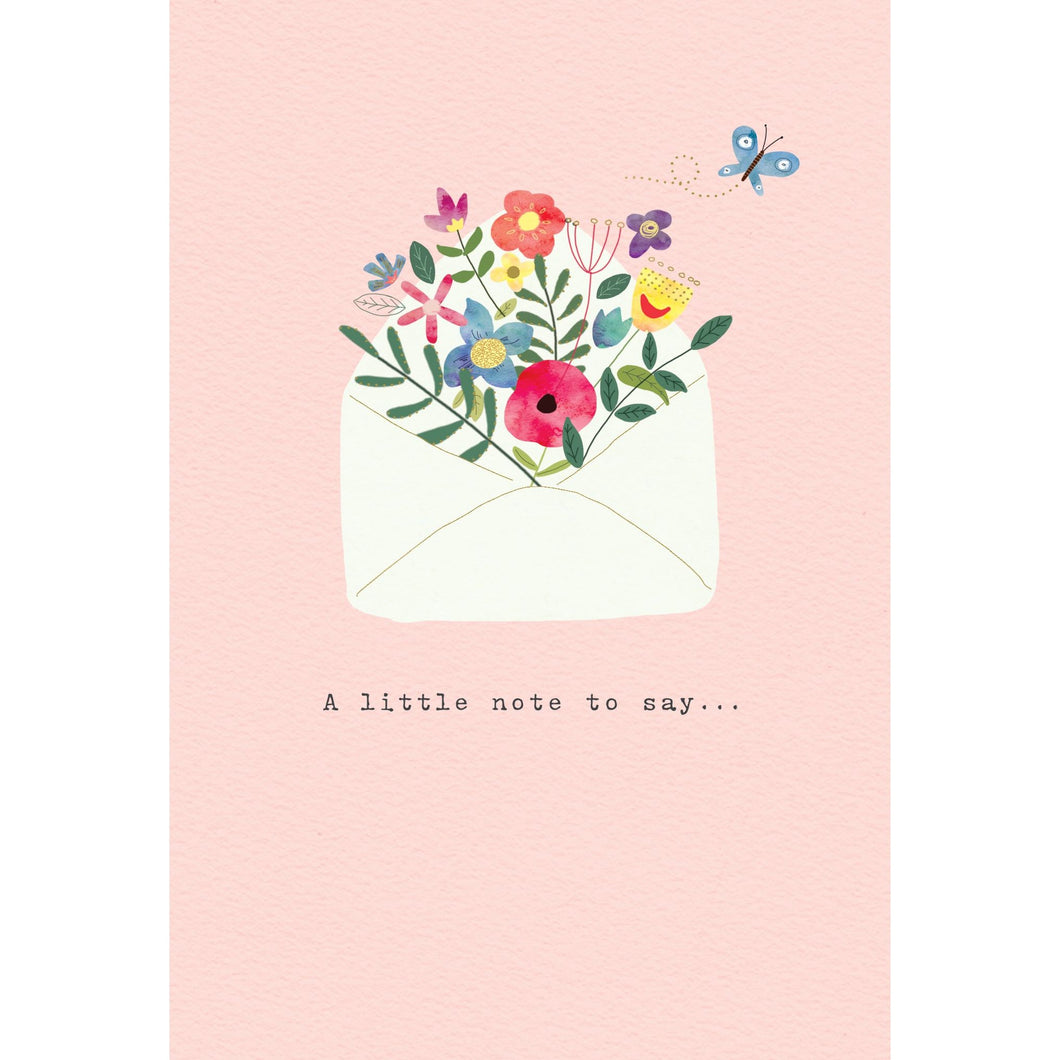 Blooming Envelope Thank You Card - Cardmore