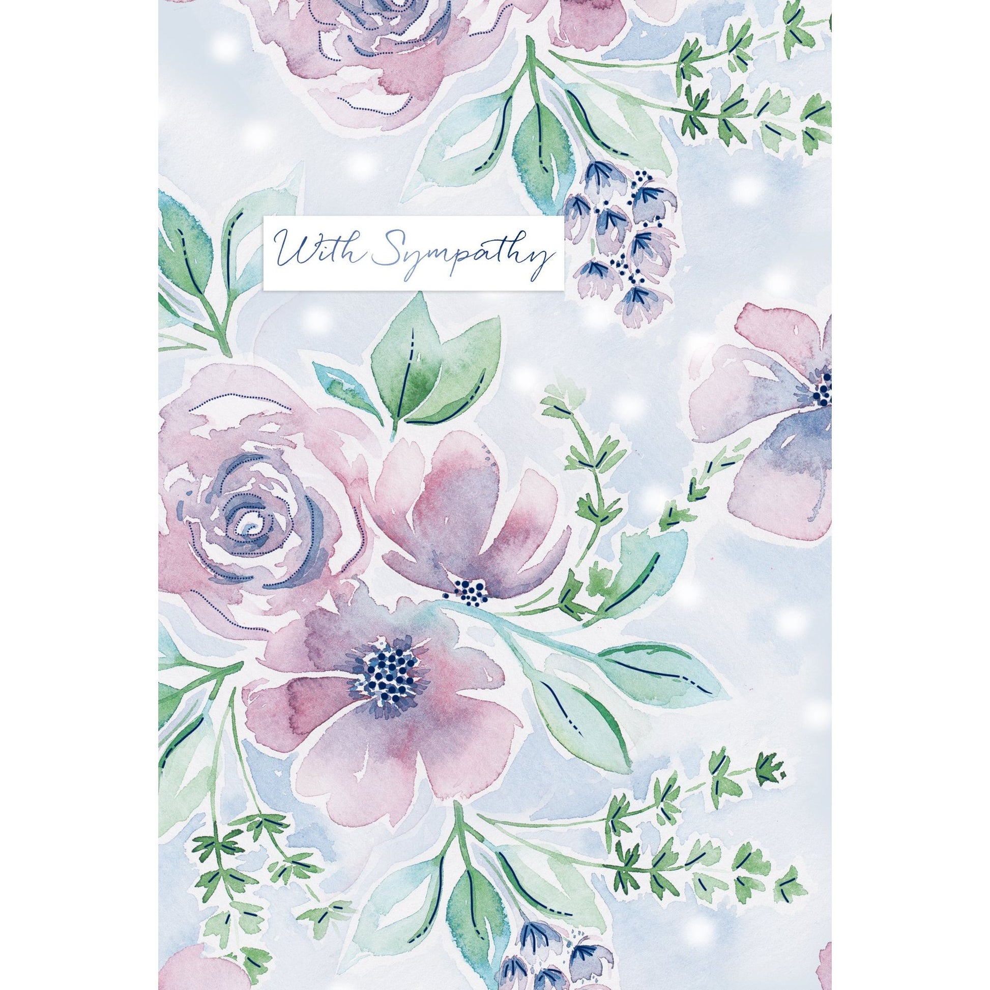 Flowers Sympathy Card Wife - Cardmore