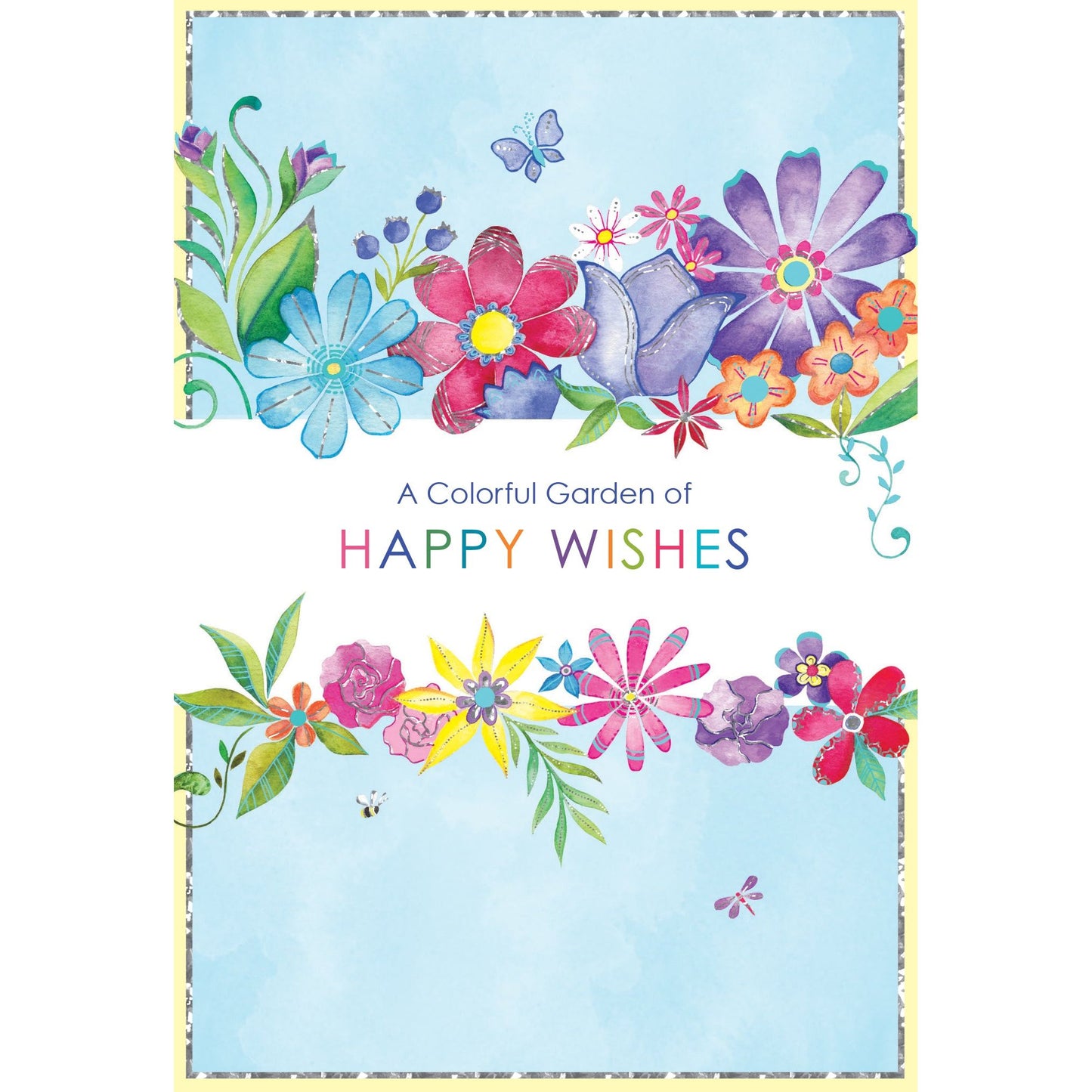 Colorful Garden Birthday Card - Cardmore