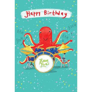 Octopus Birthday Card - Cardmore