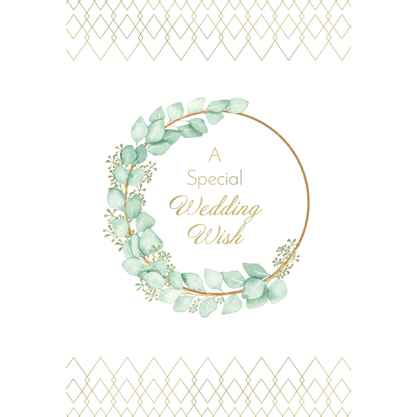 Gold Hoop Wedding Card - Cardmore