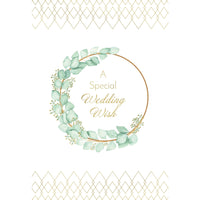 Gold Hoop Wedding Card - Cardmore