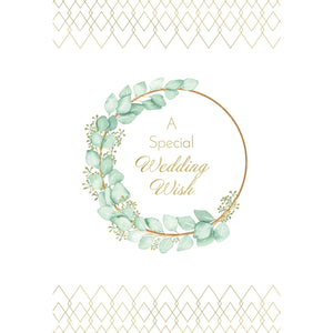 Gold Hoop Wedding Card - Cardmore