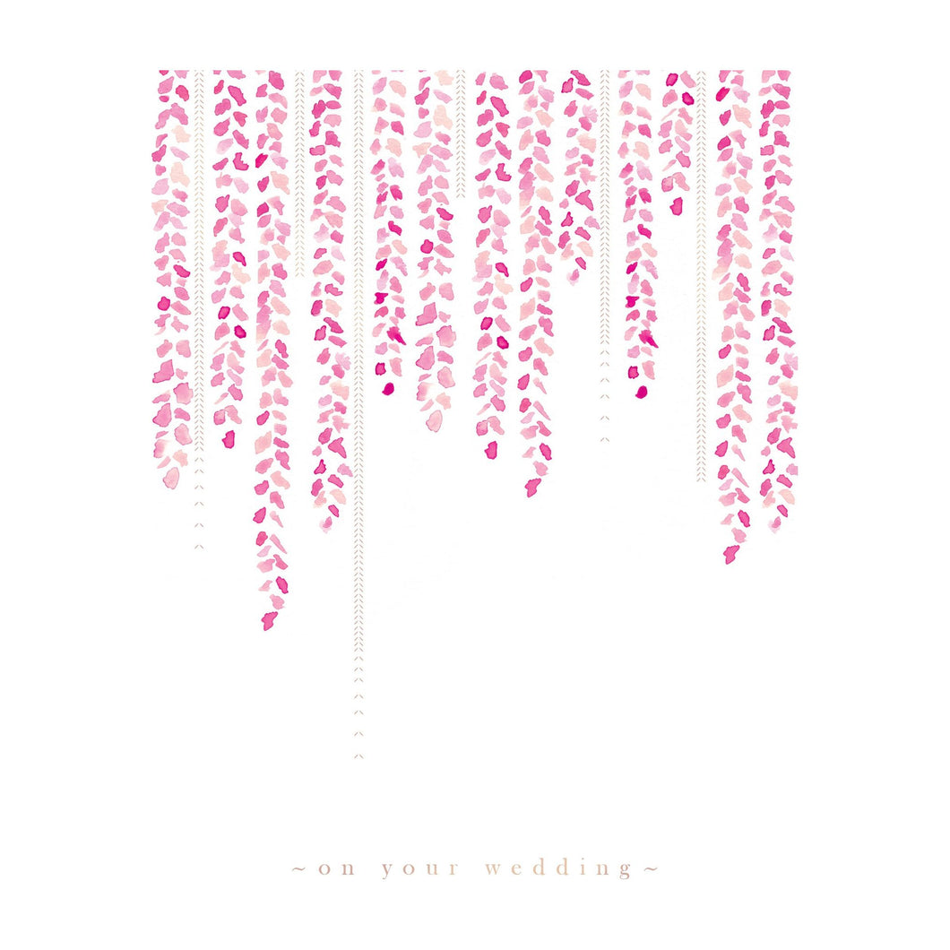 Hanging Vines Wedding Card - Cardmore