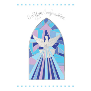 Stained Glass Confirmation Card - Cardmore
