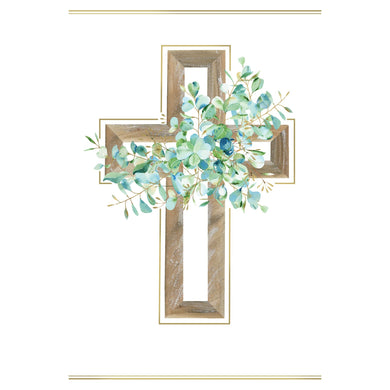 Wooden Frame Cross Confirmation Card - Cardmore