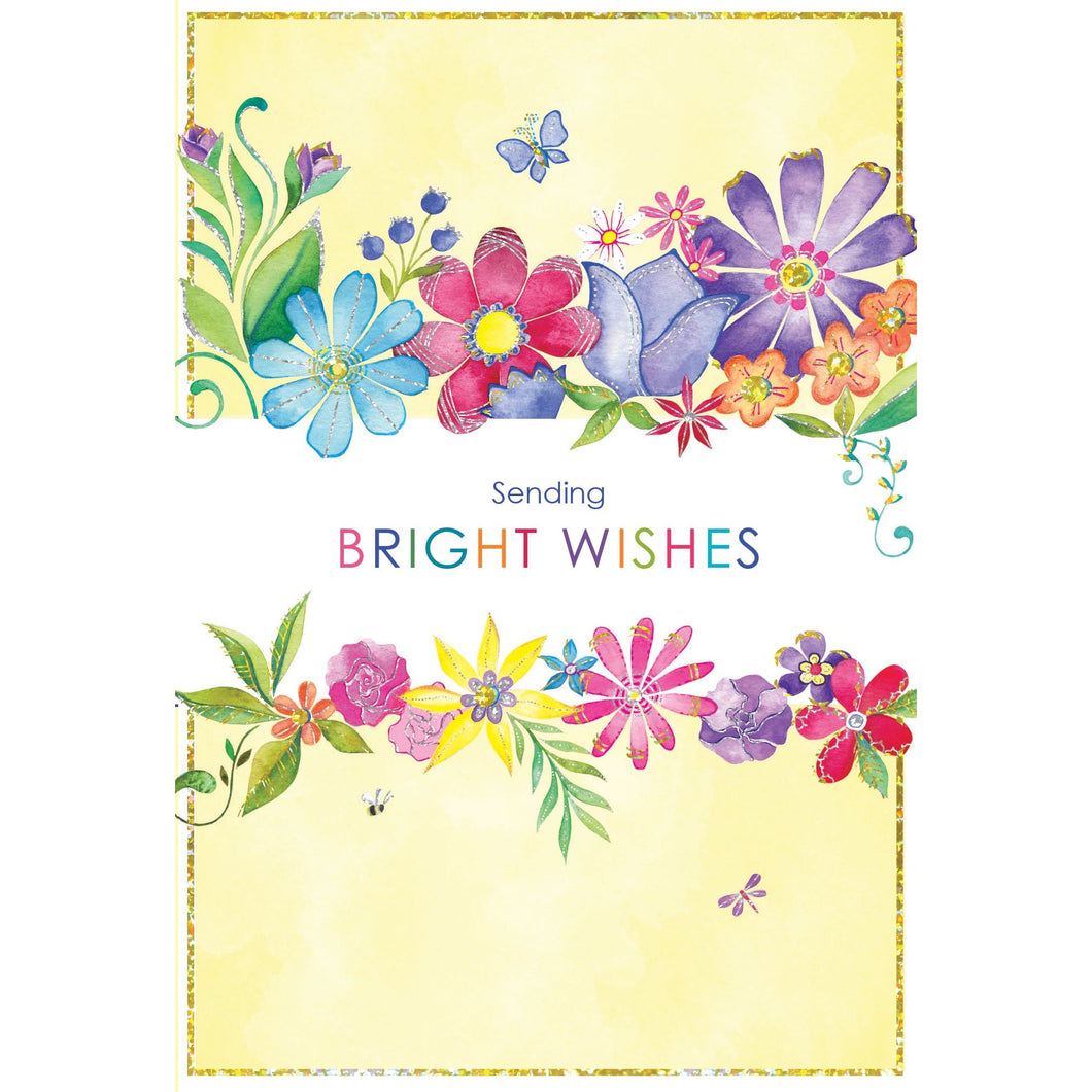 Band Of Flowers Get Well Card - Cardmore
