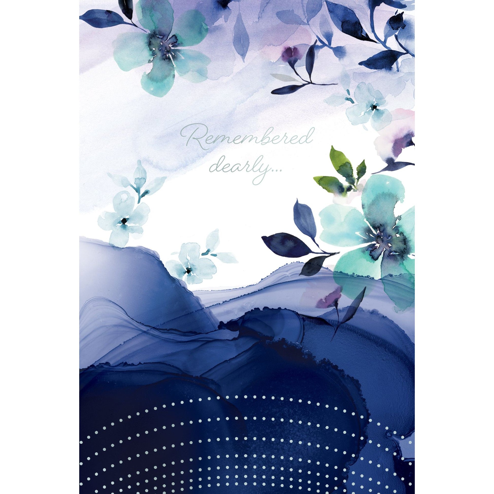Be Present Blues Sympathy Card - Cardmore