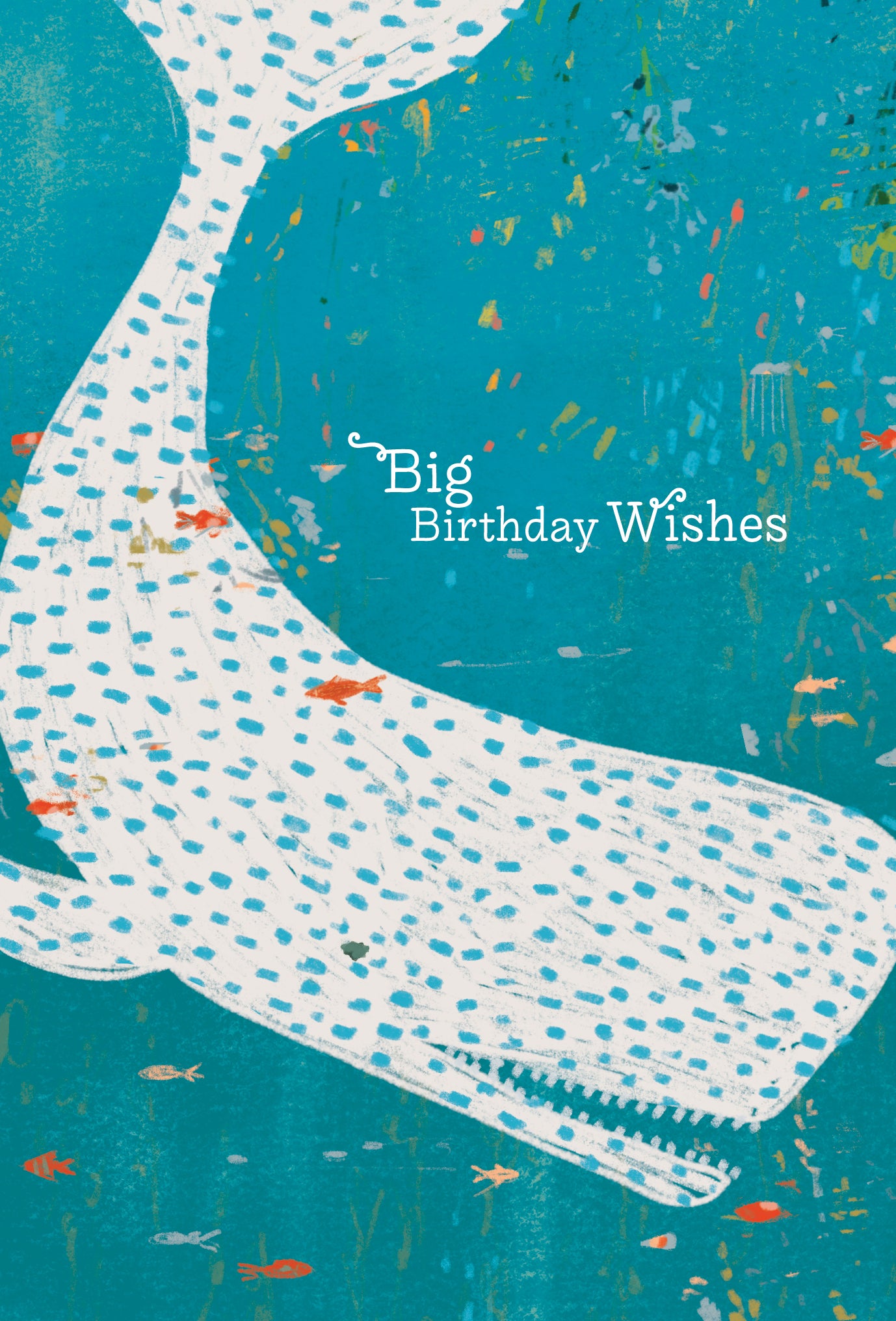 Spotted Whale Birthday Card