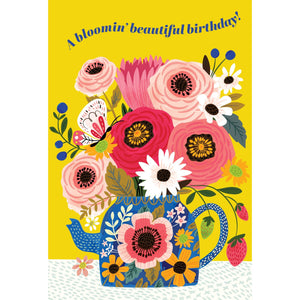 Springtime Tea Birthday Card