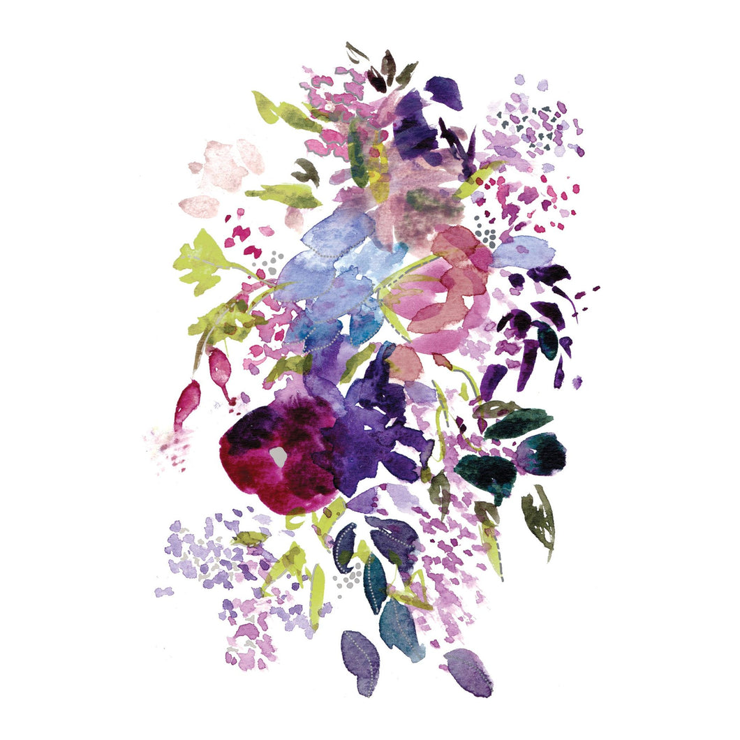 Lilac Bouquet Sympathy Card
