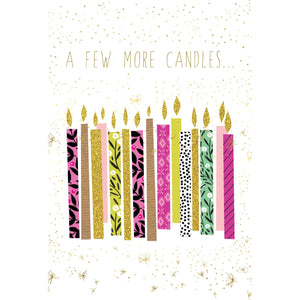 Colorful Candles Birthday Card Sara Miller