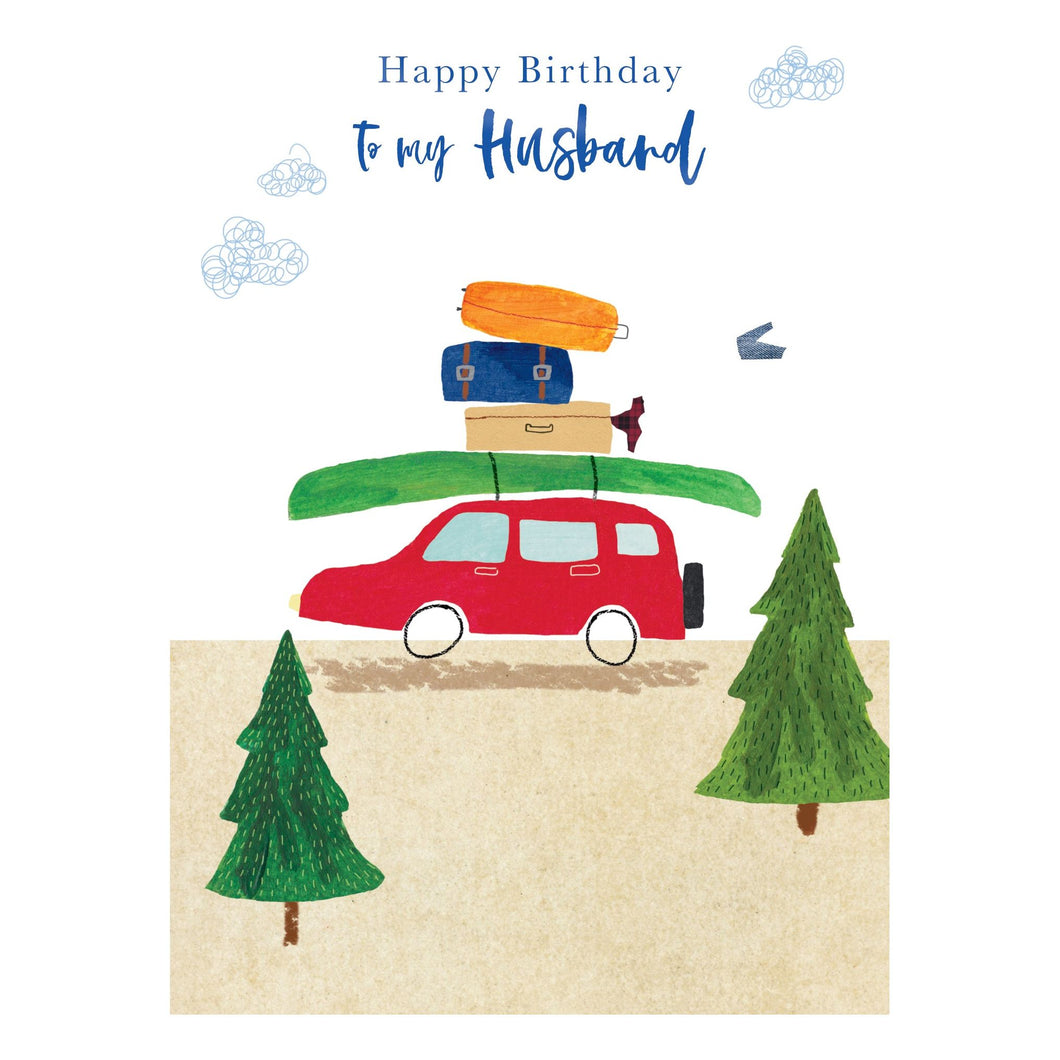 Road Trip Birthday Husband Card