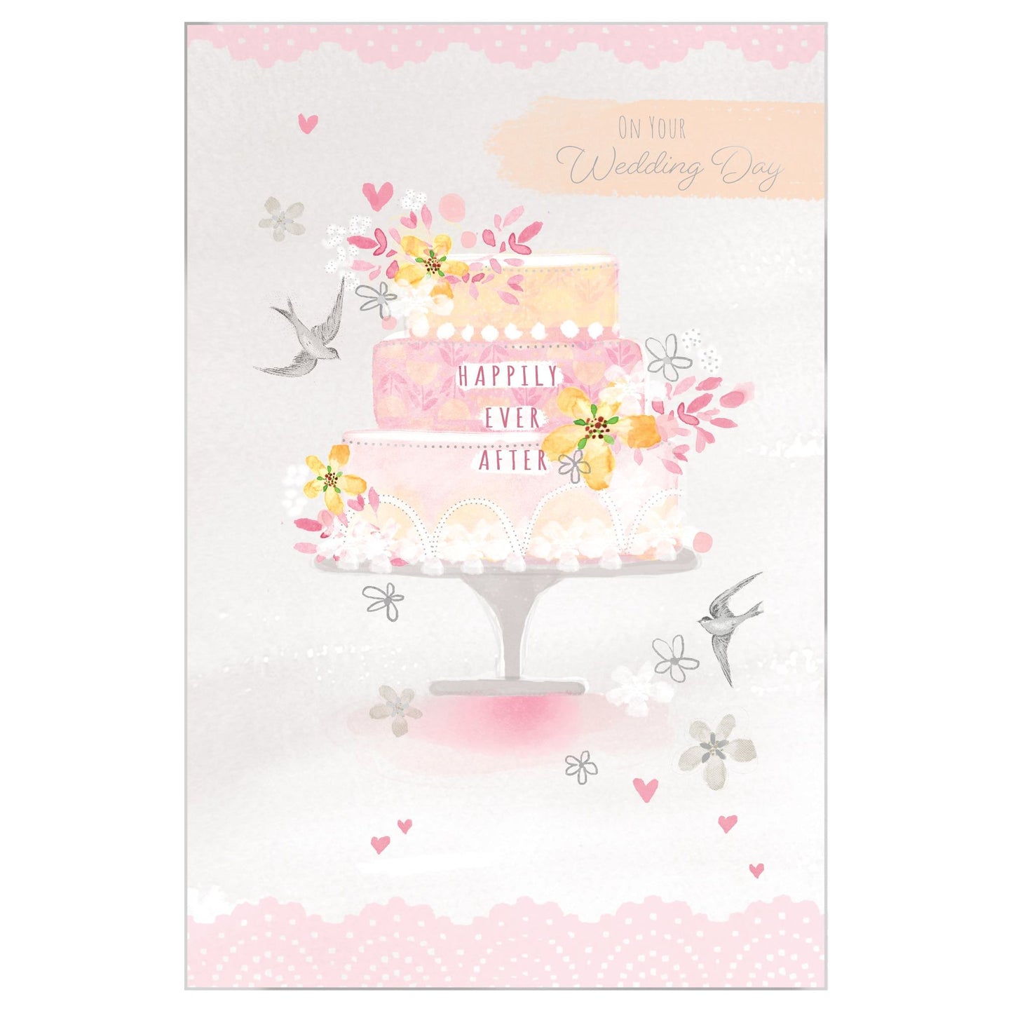 Cake Happily Ever After Wedding Card
