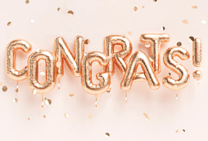 Congrats Balloons Engagement Card