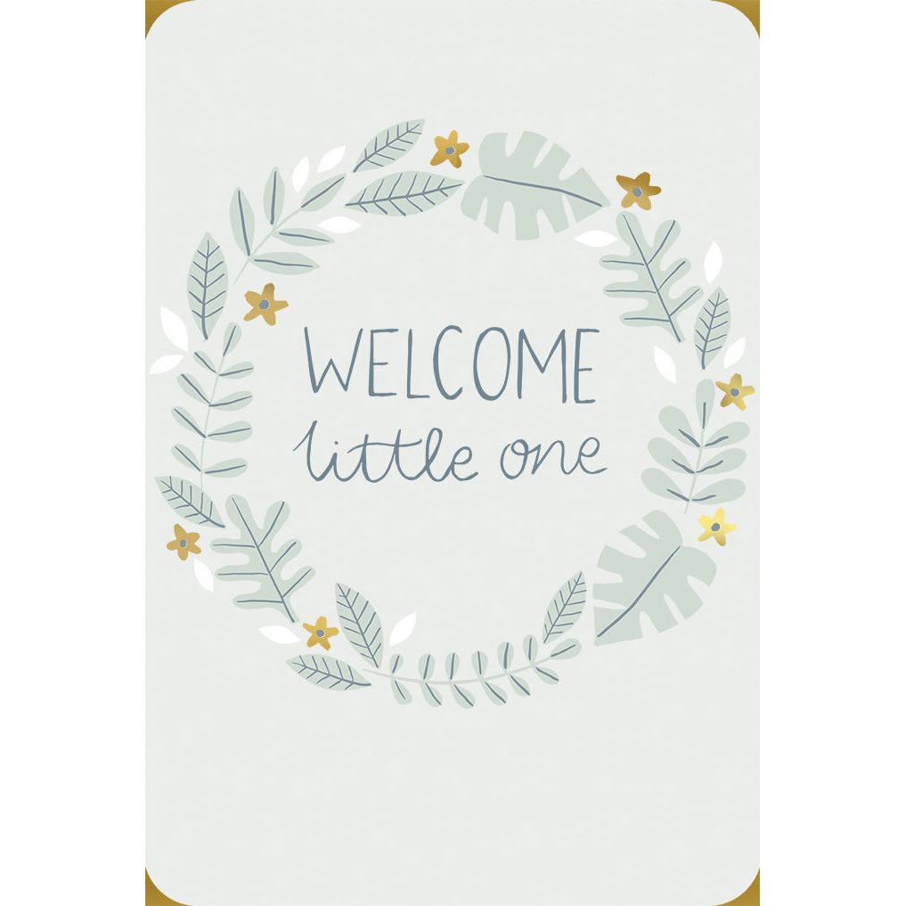 Welcome Wreath Baby Card