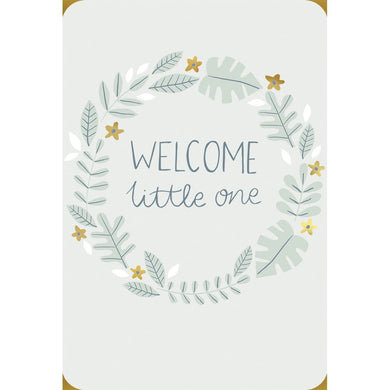 Welcome Wreath Baby Card