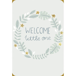 Welcome Wreath Baby Card