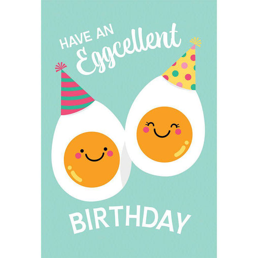 Pictura Eggcellent Birthday Card featuring colorful eggs and cheerful design, perfect for celebrating birthdays.