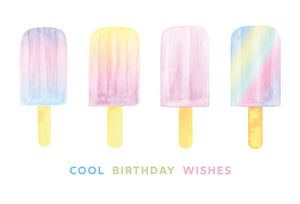 Four Ice Pops Birthday Card