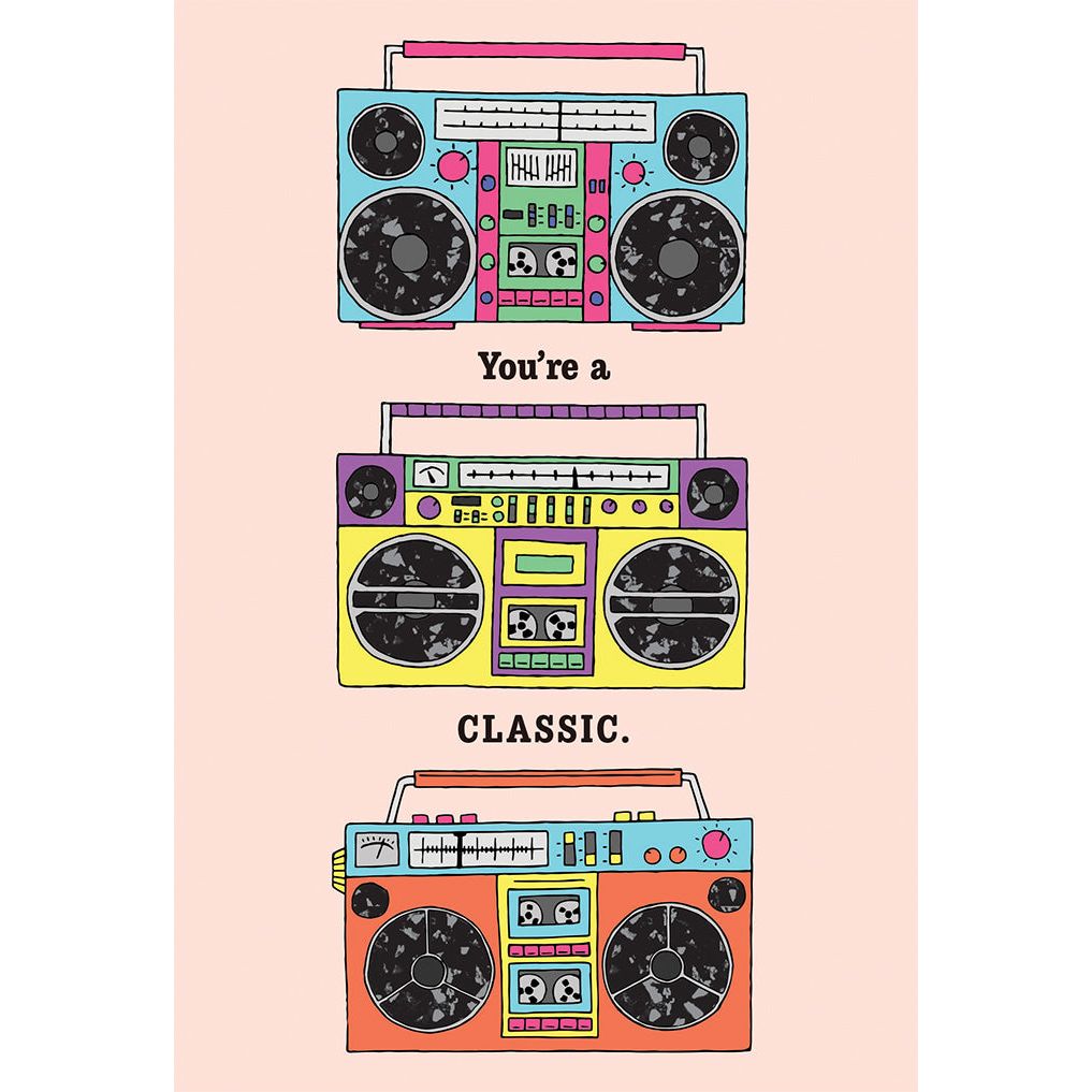 Boomboxes Birthday Card