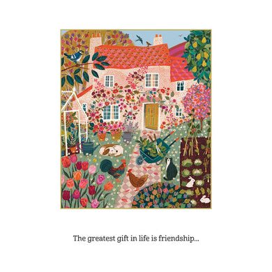 Garden House Birthday Card Friend