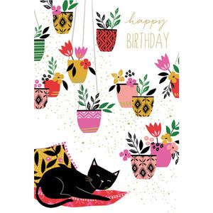 Napping Cat Belated Birthday Card