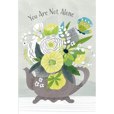Floral Teapot Get Well Card