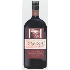 Vintage Year Birthday Wine Bottle Card 1948 - Cardmore