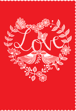 Love Birds Valentine's Card