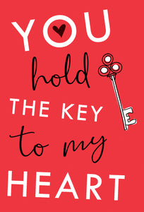 You Hold The Key Valentine's Card Man I Love - Cardmore