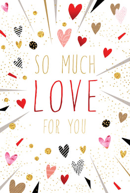 So Much Love Valentine's Card Sara Miller - Cardmore