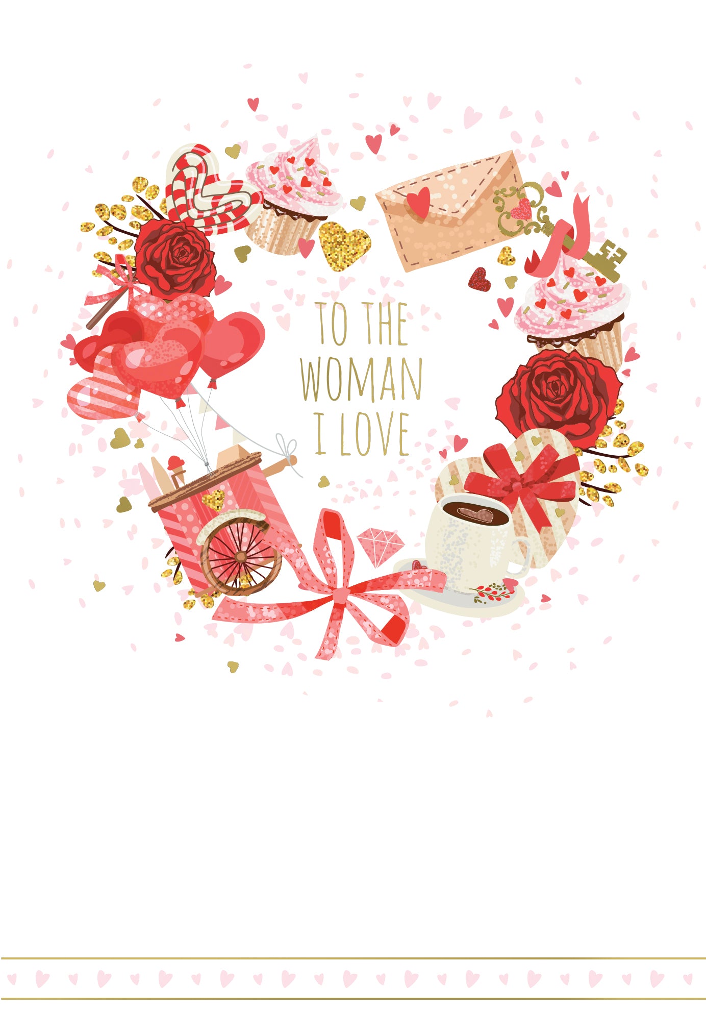 Valentine Icons Valentine's Card Woman I Love - Cardmore